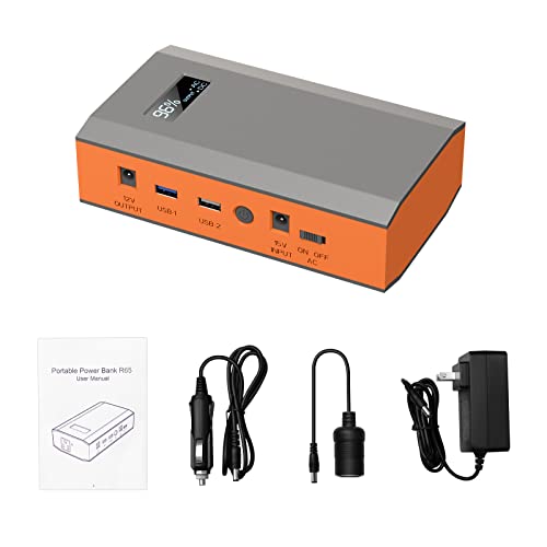 Portable Power Bank with AC Outlet 65W 110V External Battery Pack