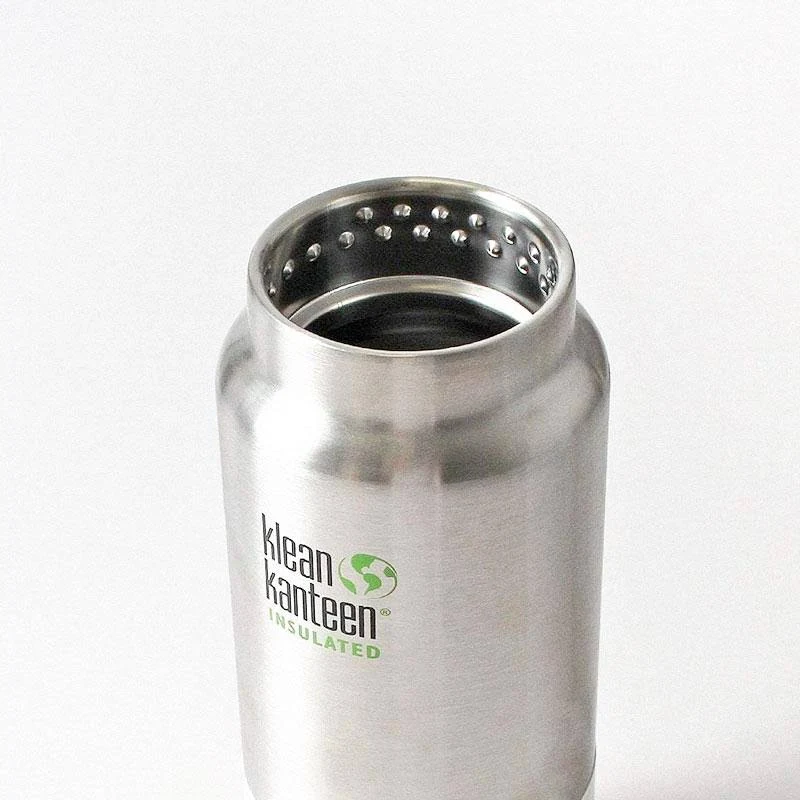 Klean Kanteen TKWide 946ml Insulated Bottle Loop Cap Brushed Stainless