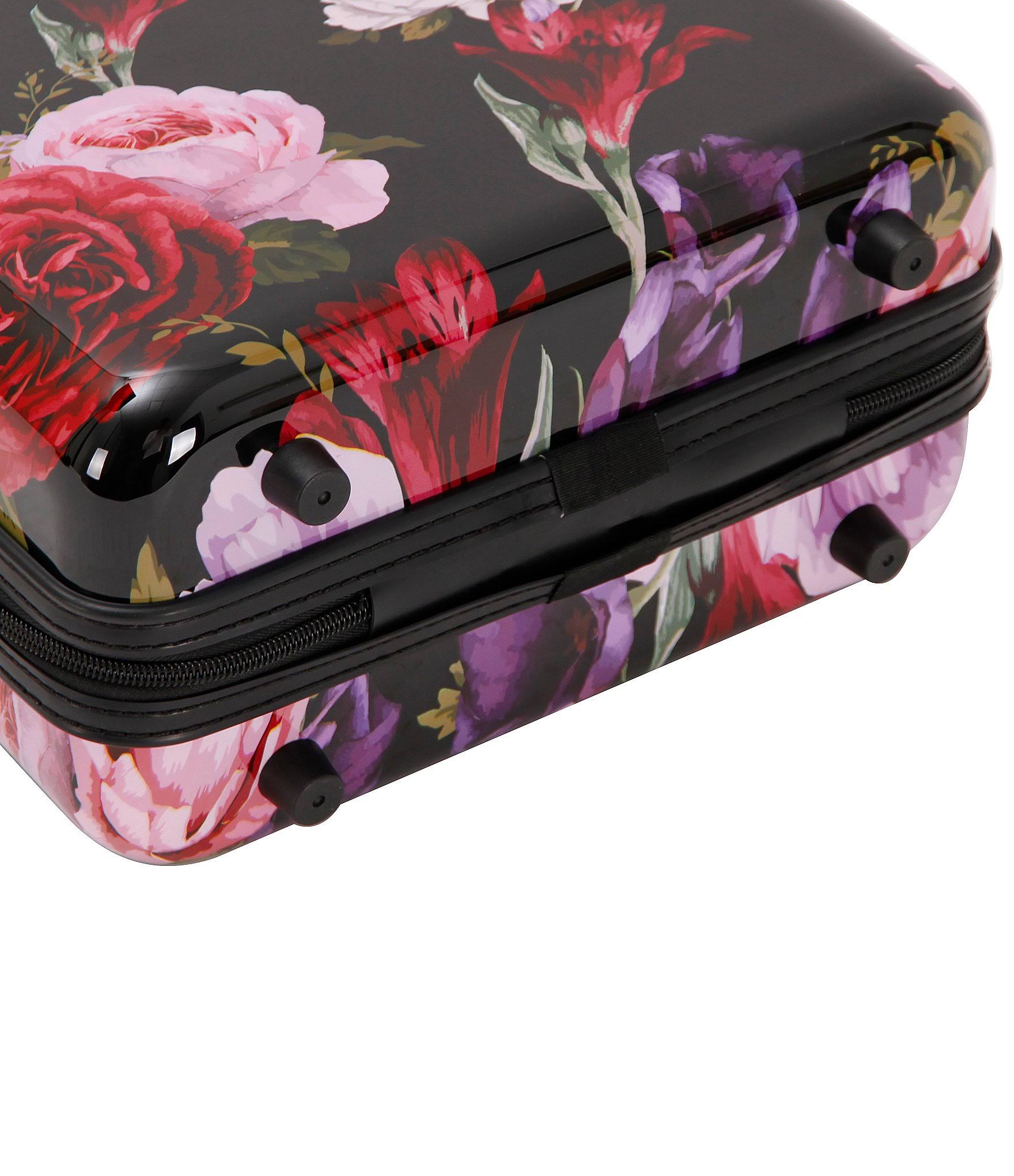 Triforce Versailles Collection Floral Travel Beauty Case, Black Floral
