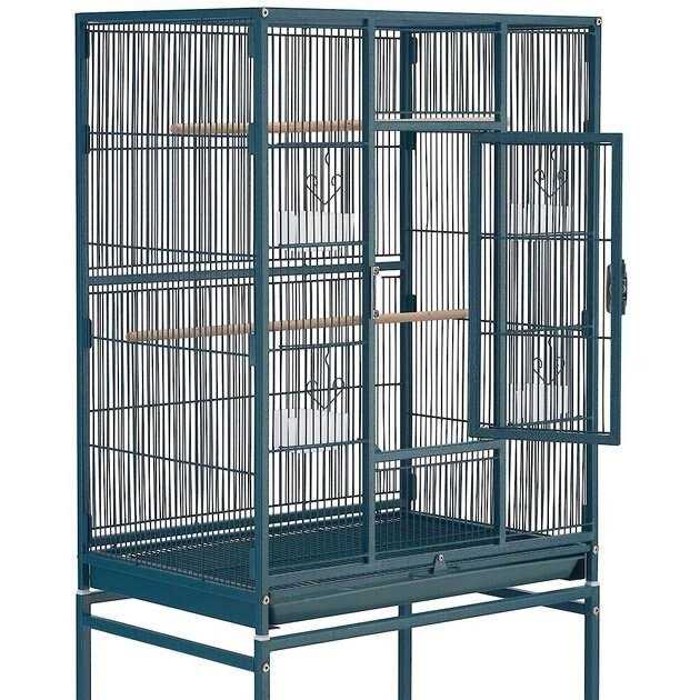 Yaheetech 54-in Rolling Metal Large Parrot Cage Mobile Bird Cage with Detachable Stand - Pet Supplies online store