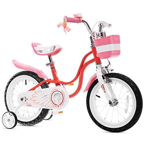 Royalbaby Princess Girls Kids Bike 12 14 16 18 20 Inch Children Bicycle with Basket for Age 3-12 Years