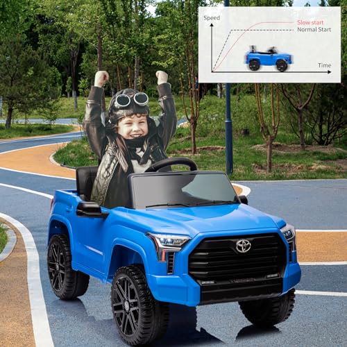 IDEALHOUSE Electric Car for Kids, 12v Ride on Truck Car, Ride-on Toys for Boys/Girls, Off-Road Kids Pickup Car with Remote Control, Spring Suspension