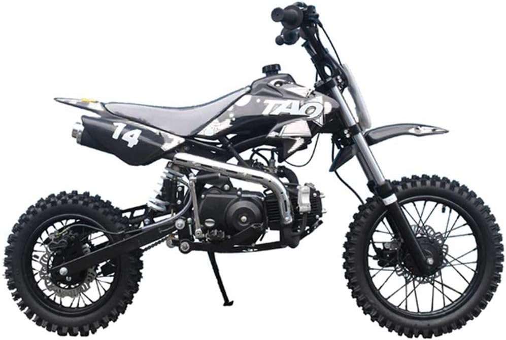 X-Pro 110cc Dirt Bike Pit Kids Pitbike 110 with Gloves, Goggle and Handgrip (Black)