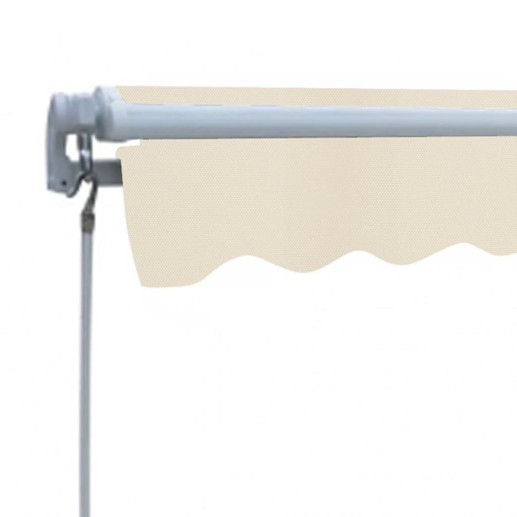 Htovila Folding Awning Manual Operated 118.1" Cream