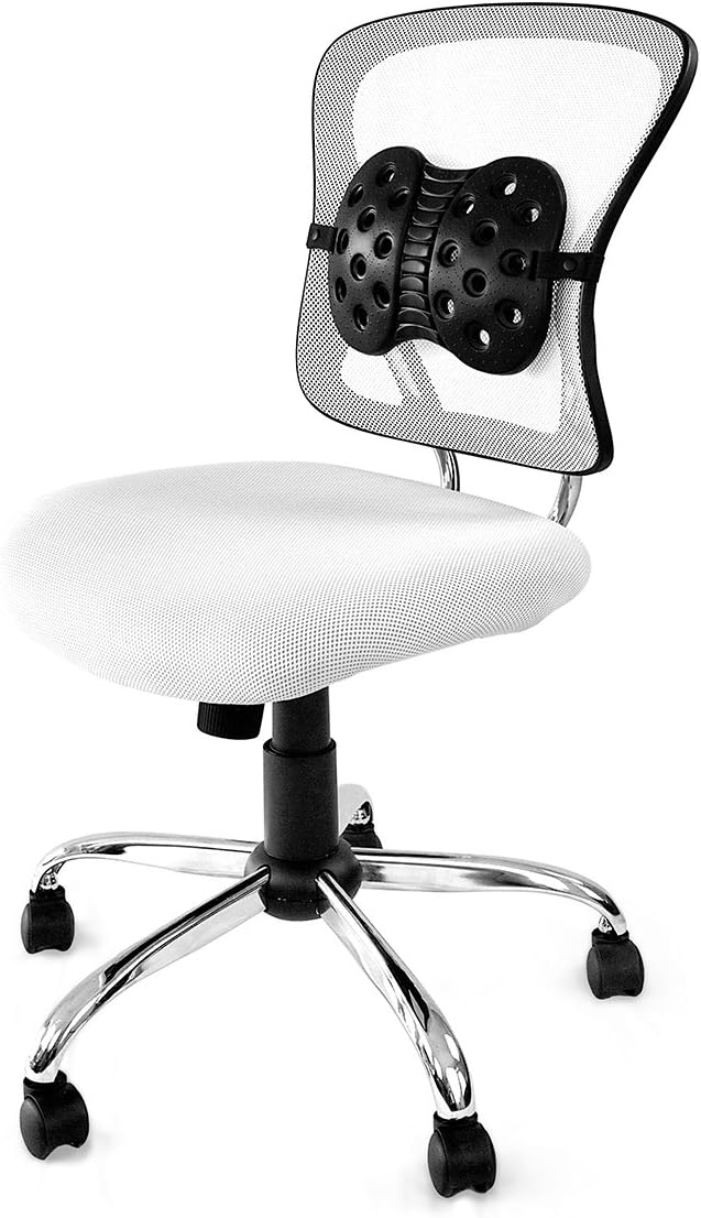 BackJoy SitzRight Wedge Seat Cushion Lumbar Support, Designed for Spine and Lower Back Pain, Coccyx, Sciatica, Ergonomic, Adjustable, Breathable
