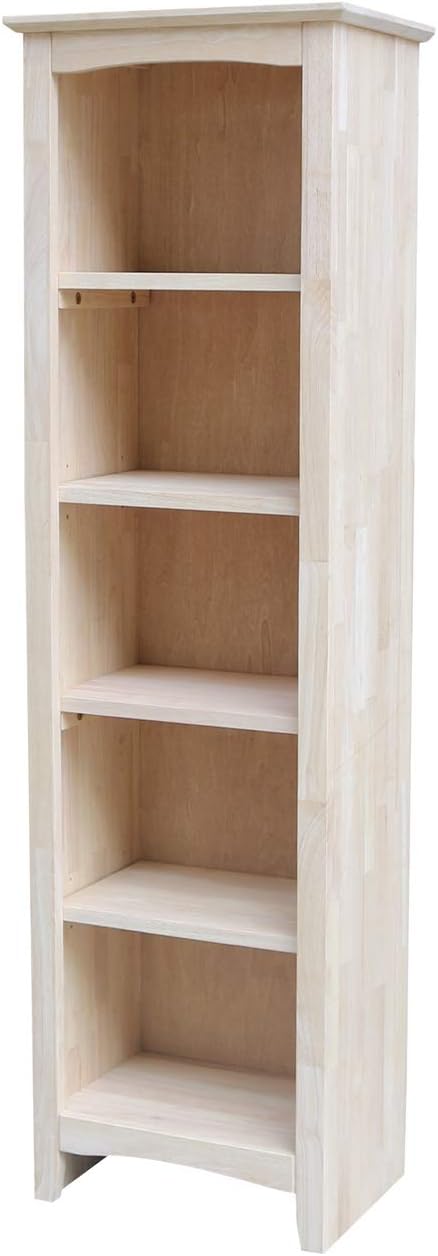 International Concepts Shaker Bookcase - 60 H,Unfinished