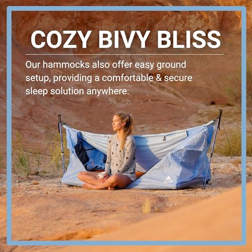 Haven Tents Lay Flat Hammock Tent - Waterproof Tent & Camping Hammock with Mosquito Net - Includes Insulated Pad and Rainfly - Haven Tent, Haven XL