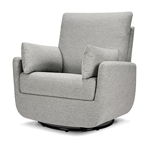 DaVinci Juno Swivel Glider in Ivory Boucle, Greenguard Gold & CertiPUR-US Certified