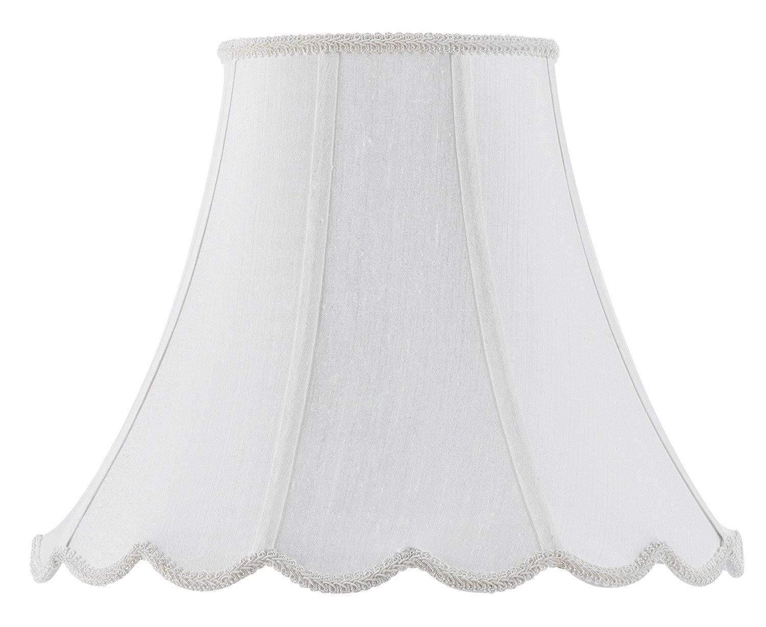 Cal Lighting 18-inch Vertical Piped Scallop Bell Shade