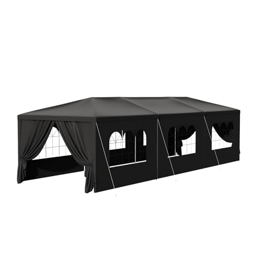 Outdoor Party Tent 10x30 Black Tents for Parties