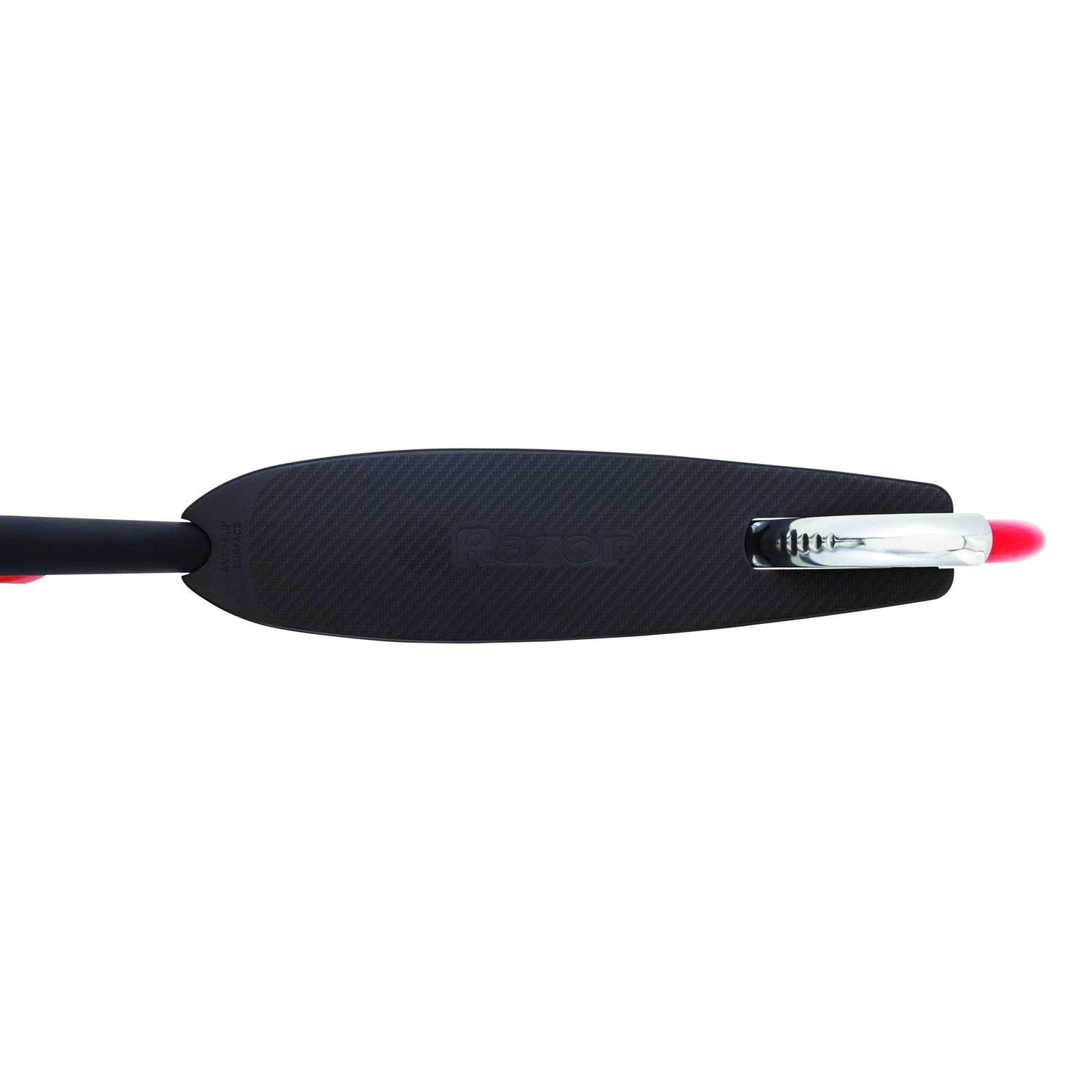 Razor Carbon Lux Kick Scooter Red/Black Spoked Large Wheels - Sports Supplies Online Store