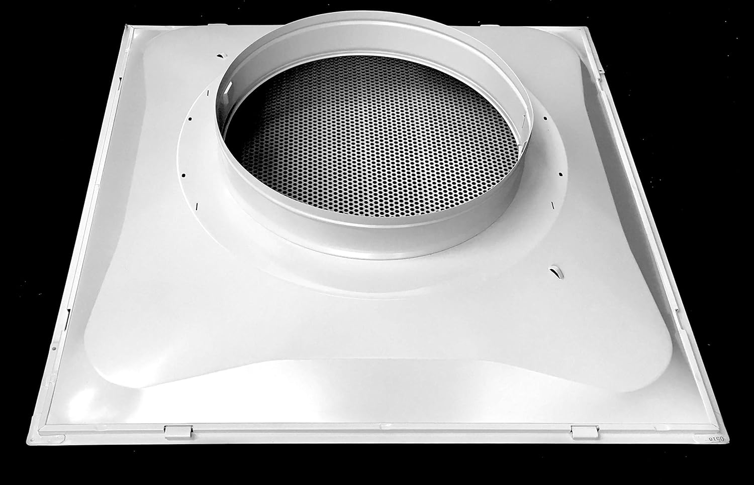 24 x 24 T-Bar Drop Ceiling Perforated Return Grill - Metal Back Casing - with 12 Collar