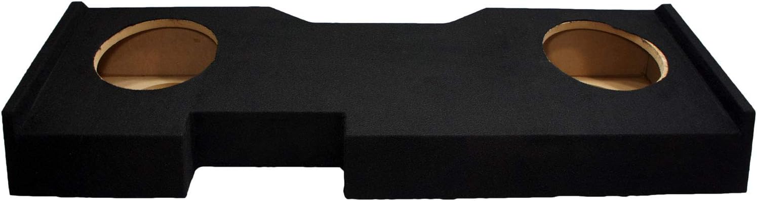 Compatible with 2014 - UP Chevy Silverado Crew Cab Truck Dual 10" Sub Box Subwoofer Enclosure