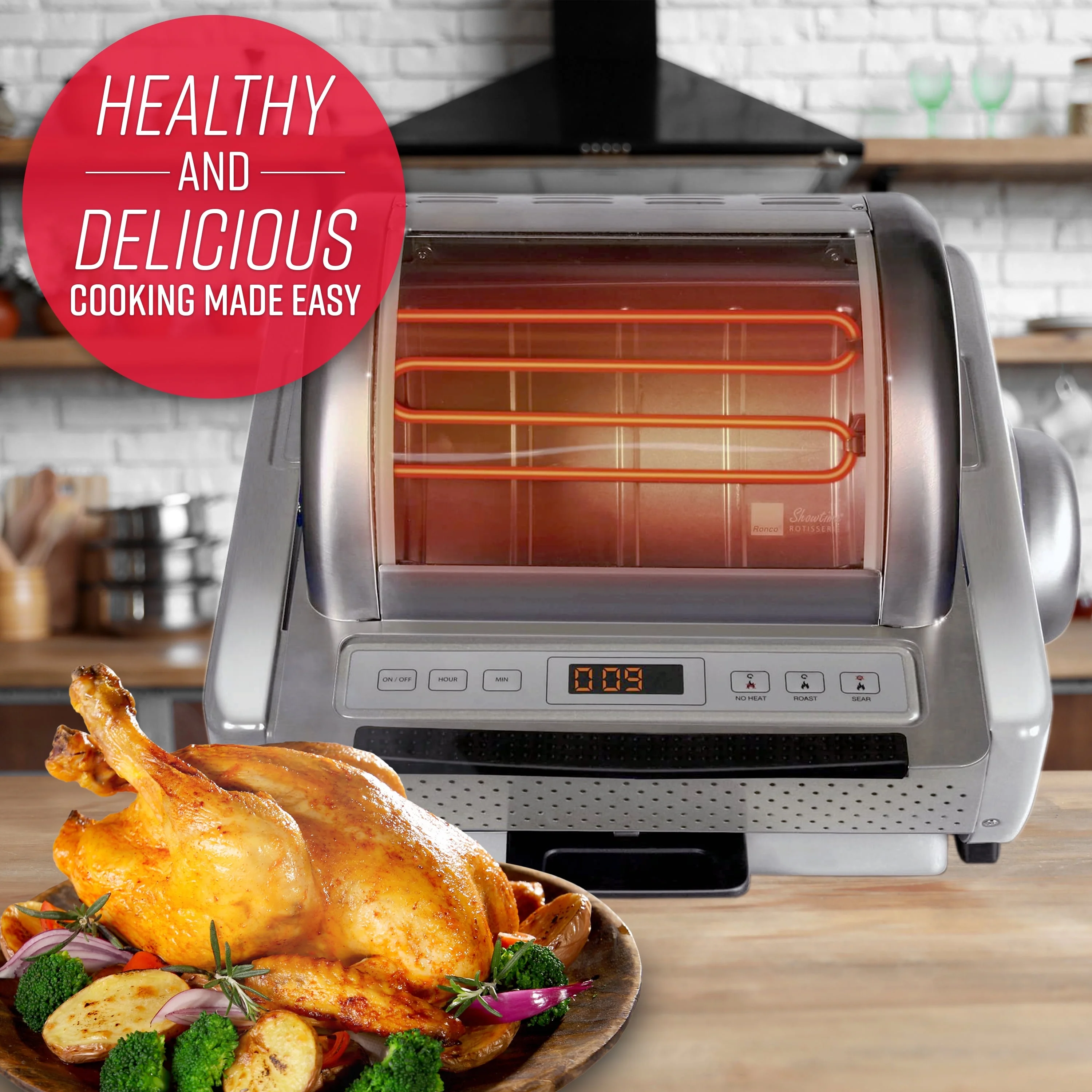 Ronco ST5250STAIN EZ-Store Rotisserie, Stainless