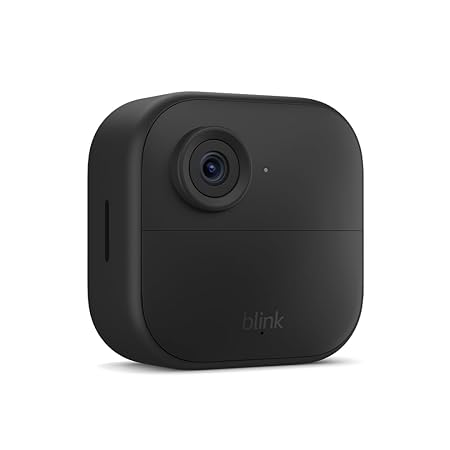 Blink Outdoor 4 (newest model), Wire-free smart security camera, two-year battery life, two-way audio, HD live view, enhanced motion detection