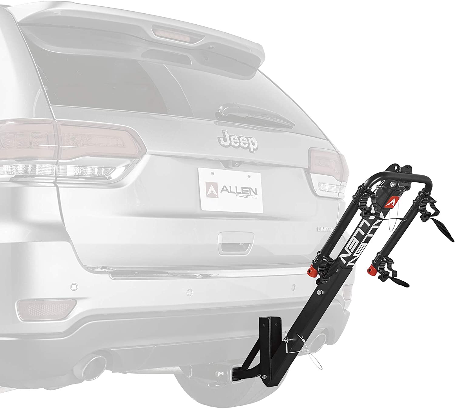 Allen Sports Deluxe 2-Bike Hitch Mount Rack , Silver/Black (522RR)