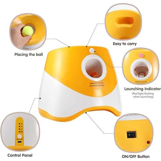 ENIGETA Rechargeable Tennis Ball Launcher for Dogs Elevating Playtime for You and Your Pup