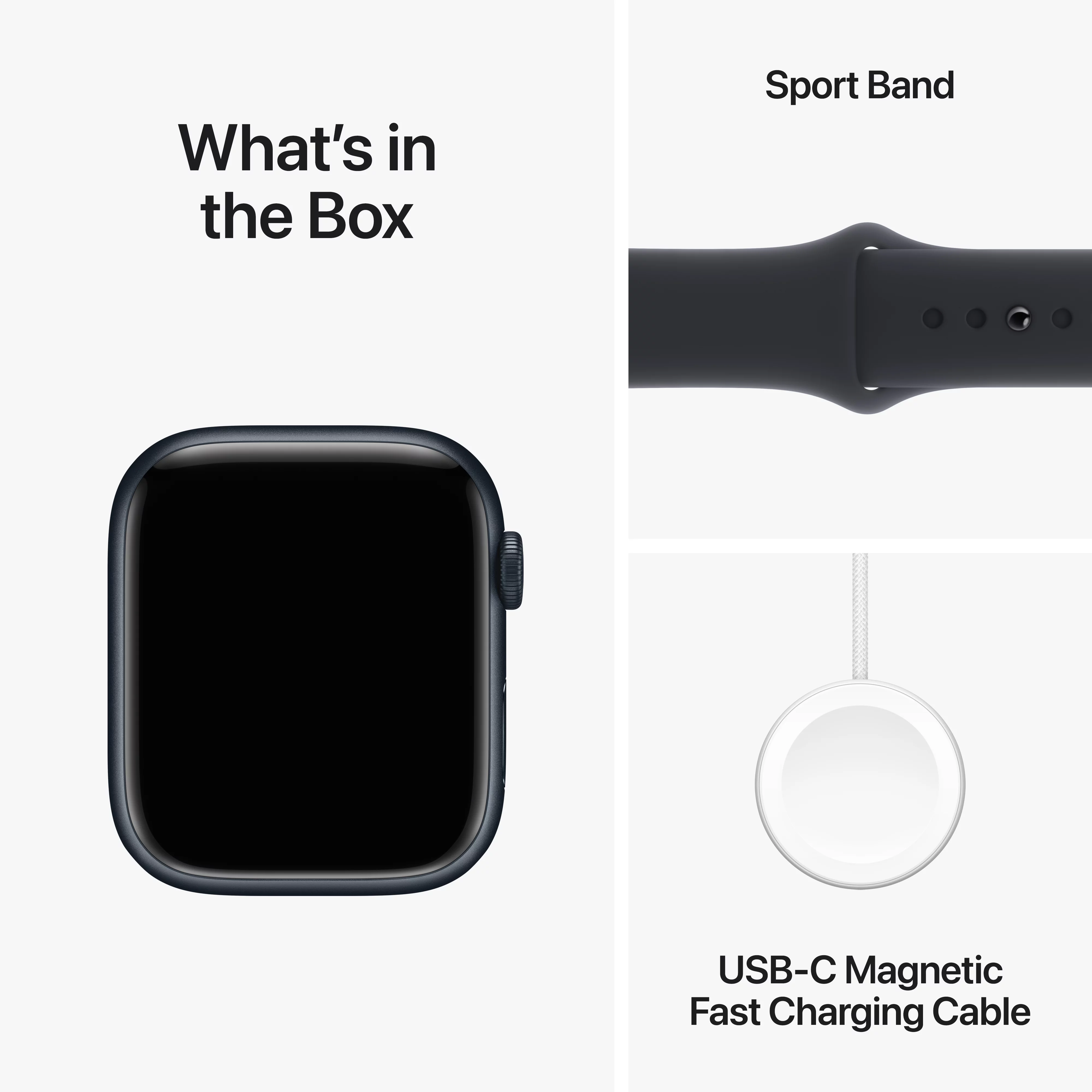 Apple Watch Series 9 GPS + Cellular 45mm Midnight Aluminum Case with Midnight Sport Band - M/L. Fitness Tracker, ECG Apps, Always-On Retina Display