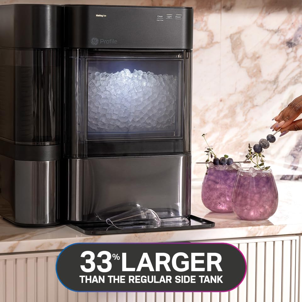 GE Profile Opal 2.0 XL with 1 Gallon Tank, Chewable Crunchable Countertop Nugget Ice Maker, Scoop included, 38 lbs in 24 hours