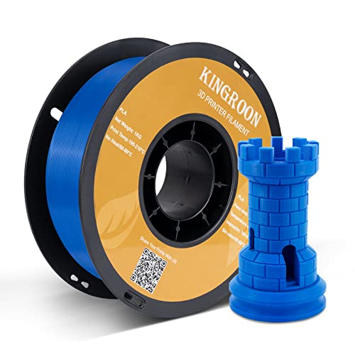 Kingroon PLA 3D Printer Filament, 12Rolls, Dimensional Accuracy +/- 0.03 mm, 12kg Spool(26.4lbs)