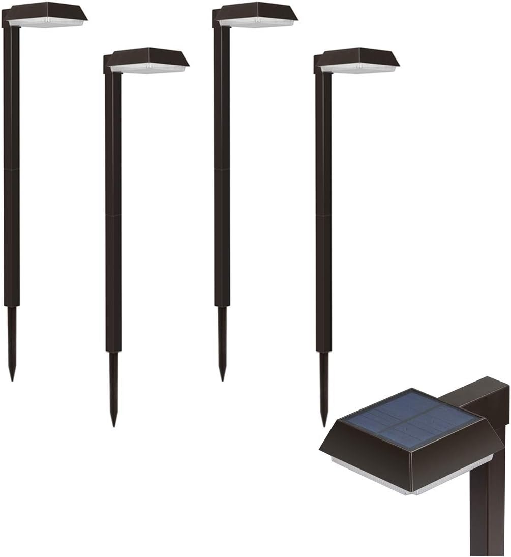 Bobcat Solar Pathway Lights Super Bright 300 lumens with 2-in-1 Warm White and Daylight Modes, Solar Lights for Outdoor Path or Sidewalk