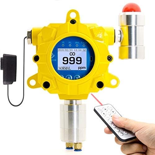 Carbon Monoxide Detector by Forensics | Industrial Wall Mount | USA NIST Calibration | Explosion Proof | Adjustable Sound & Light Alarms | Relay