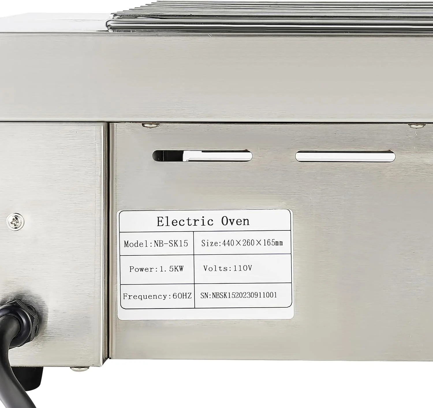 Miduo 110V 1.5KW Commercial Electric Barbecue Grill Adjustable Temperature 32-446 ° F For Home or Restaurant