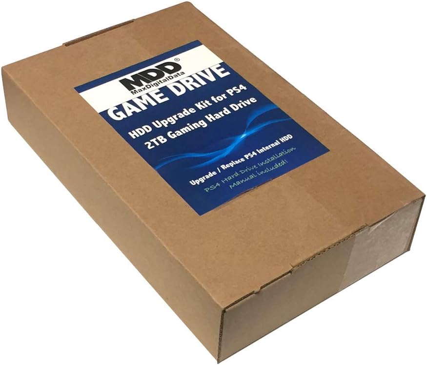 MaxDigitalData 2TB PS4 Hard Drive Upgrade Kit Bundle with Toshiba 2TB 5400RPM 16MB Cache SATA 6Gb/s 2.5in Internal Hard Drive (Works for PS4 Game