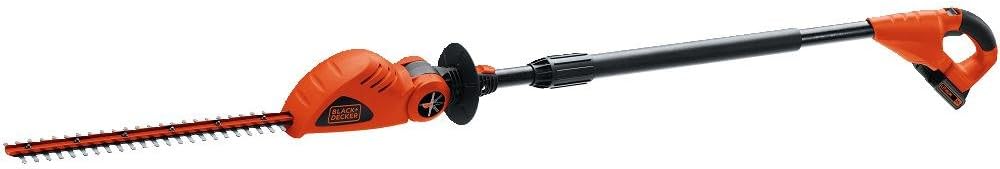 BLACK+DECKER 20V MAX Cordless Pole Hedge Trimmer, 18-Inch (LPHT120)