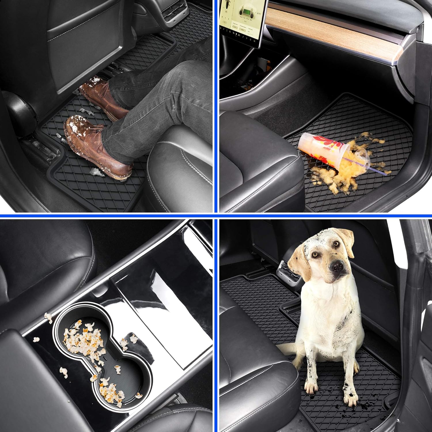 Floor Car Mat Set Replacement for Mazda CX-5 2017+ All Weather Floor Mats - CX-5 All Weather Interior Floor Liners by Automajor