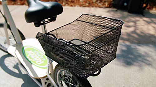 EcoSmart Metro Electric Scooter – Padded Seat, Wide Bamboo Deck, 16" Air-Filled Tires, 500w High-Torque Motor, Up to 18 mph, 12-Mile Range