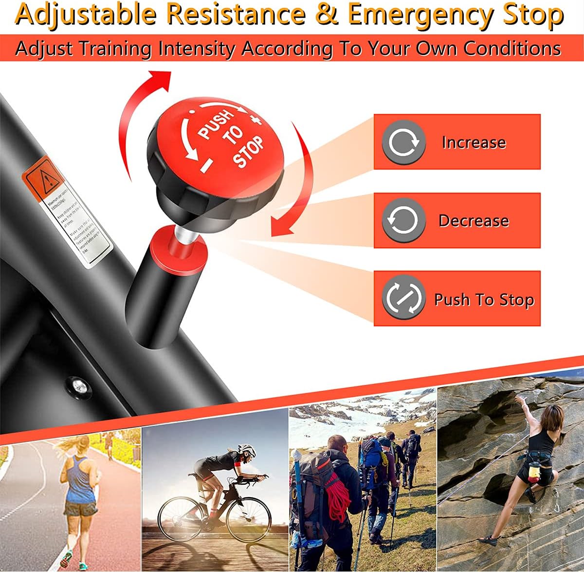 Exercise Bike,Indoor Cycling Bike,Magnetic Resistance Stationary Excersice Bikes,Fitness Equipment Adjustable Excersize Bike