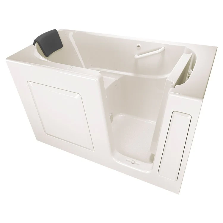 3060 Series 30"W x 60"L Gelcoat Walk-In Air Spa Bathtub with Right-Hand Drain