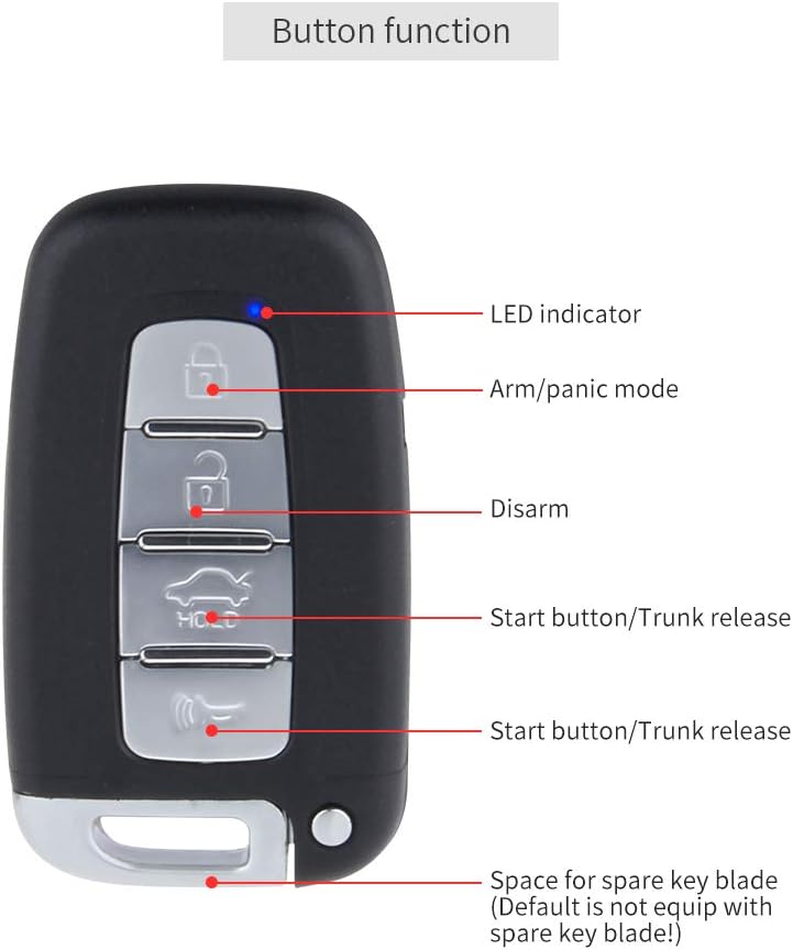 EASYGUARD EC002-K Rolling Code Universal PKE Car Alarm System Auto Start keyless go System Touch Password Keypad Entry Push Button auto Lock Unlock