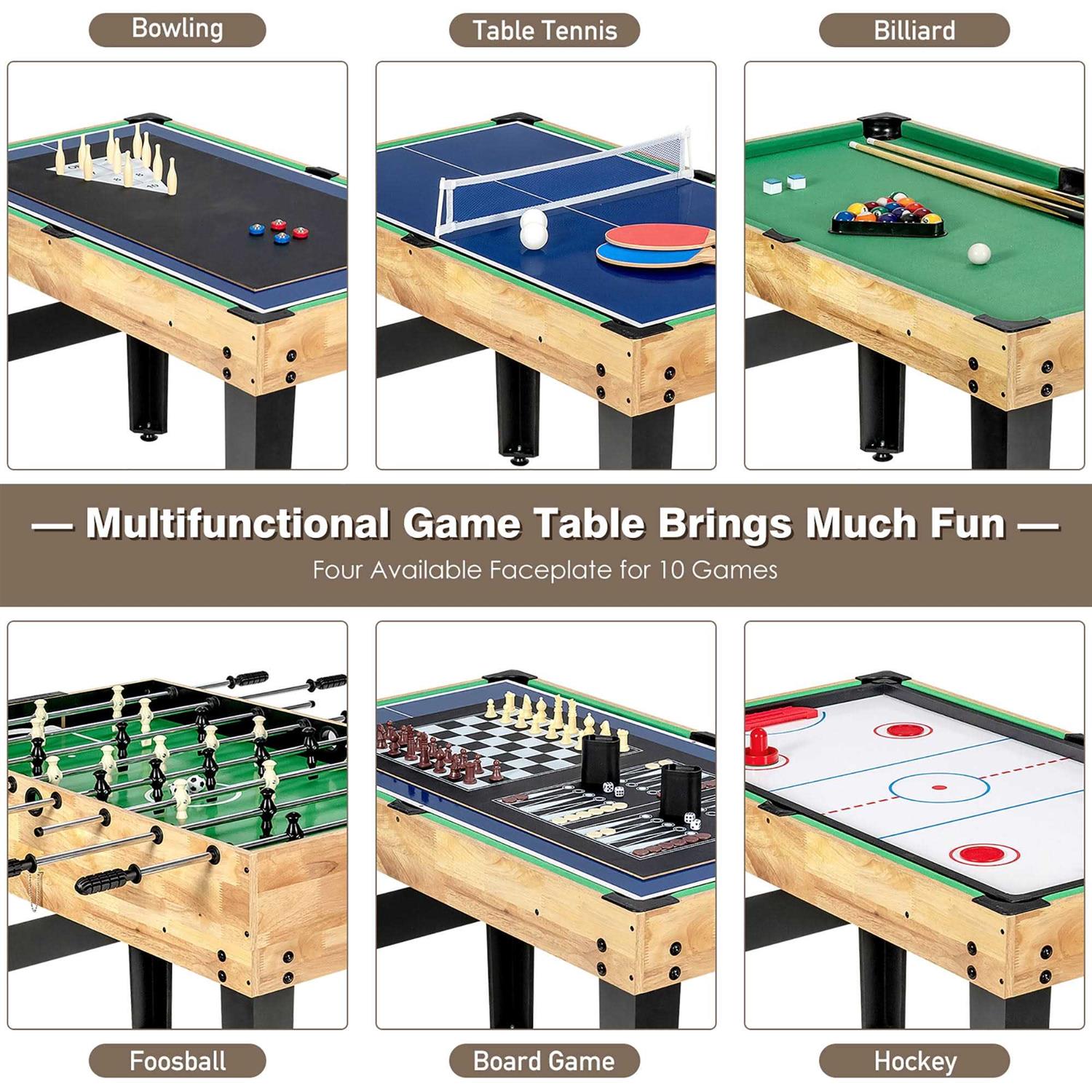Costway 10-in-1 Combo Game Table Set - Sports Supplies Online Store