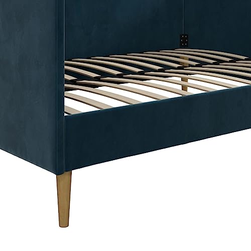 DHP Franklin Upholstered Daybed, Twin, Green Velvet