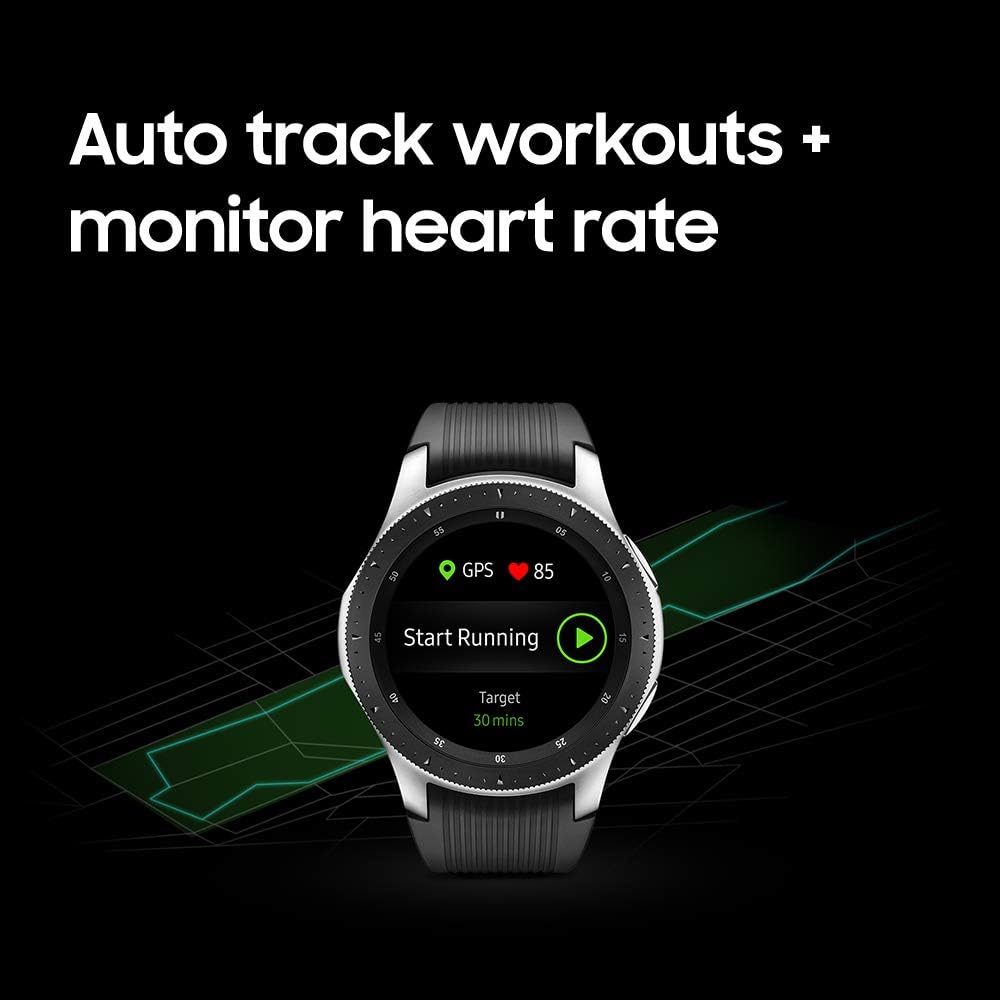 SAMSUNG Galaxy Watch (46mm, GPS, Bluetooth) &ndash; Silver/Black (US Version)