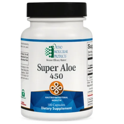 Ortho Molecular Super Aloe 450 100 Capsules - Kansas Nuitrition - HNZSDS