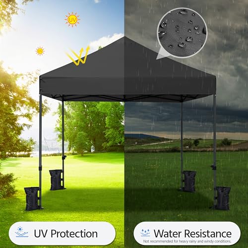 Yaheetech Heavy Duty Pop Up Canopy Tent, 10x20 Commercial Instant Shelter Tent for Wedding, Parties, Adjustable Outdoor Canopy with Wheeled Carry Bag