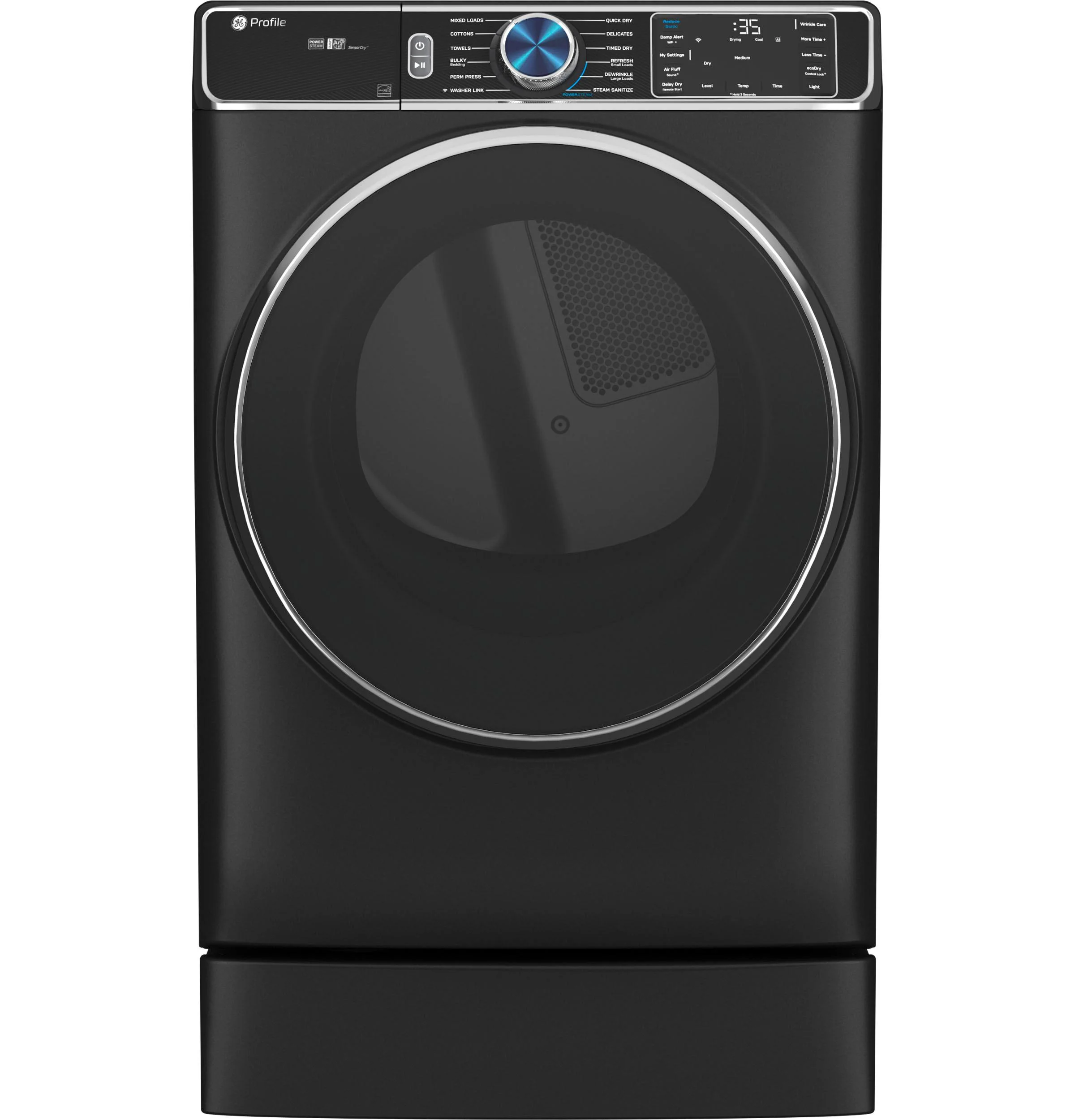 Ge Profile Pfd95gspt 28" Wide 7.8 Cu. Ft. Energy Star Certified Gas Dryer - Carbon