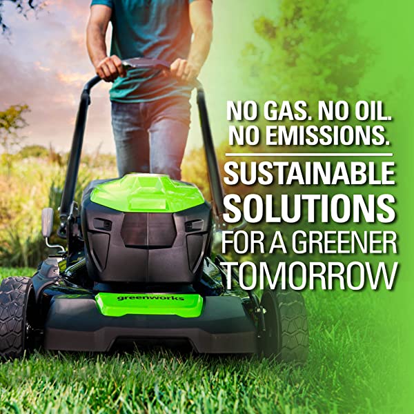 Greenworks Pro 80V 21 inch Cordless Push Lawn Mower, Includes Two 2Ah Batteries and Charger, GLM801601 (2) 2Ah Batteries Push