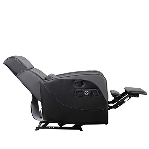 X Rocker Gamma Recliner Gaming Chair, 2.1 Bluetooth Audio System, Headrest Mounted Speakers, Built-in Footrest and Cupholder, 718001