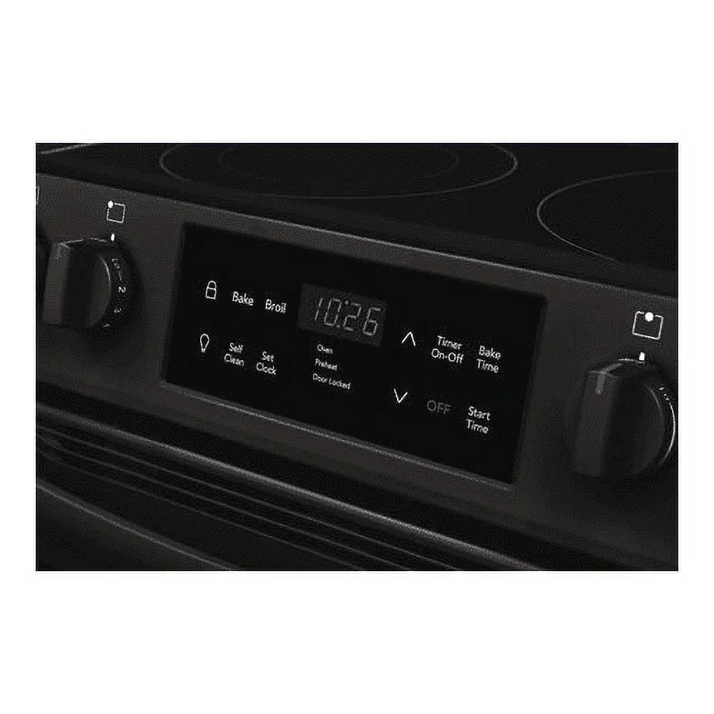 Frigidaire FFEH3054UB - Range - freestanding - niche - width: 30 in - depth: 24 in - height: 36 in - with self-cleaning - black