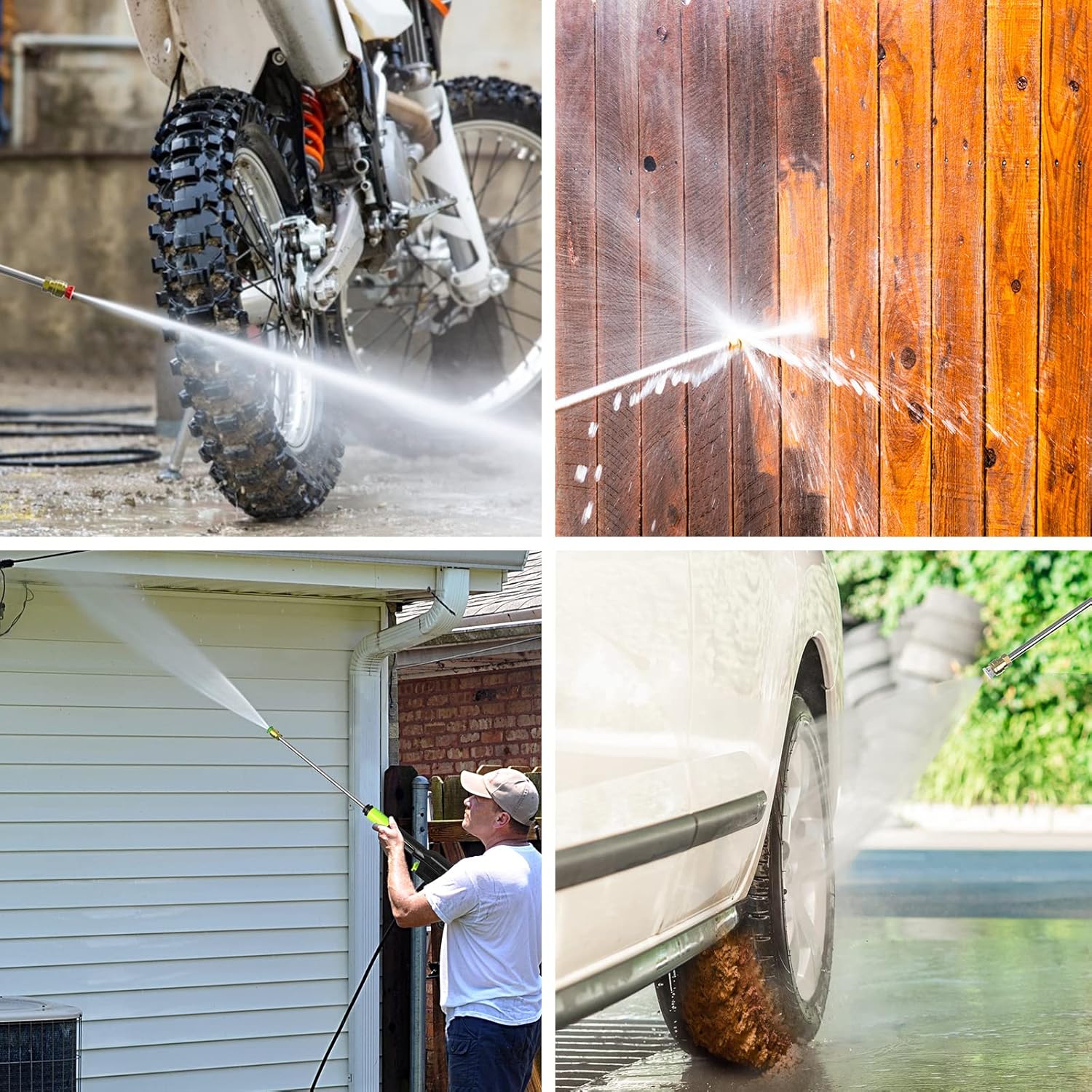 Rock&Rocker Powerful Electric Pressure Washer, 3500PSI Max 1.85 GPM Power Washer with Hose Reel, 4 Quick Connect Nozzles, Soap Tank