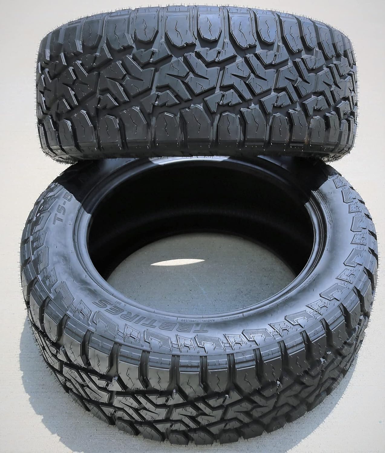 TBB TS-57 R/T All-Terrain Mud Off-Road Light Truck Radial Tire-35X12.50R17LT 35X12.50X17 35X12.50-17 121Q Load Range E 10-Ply BSW Black Side Wall