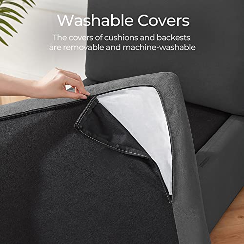 LINSY HOME Modular Sectional Sofa, Convertible U Shaped Sofa Couch with Storage, Memory Foam, Modular Sectionals with Ottomans