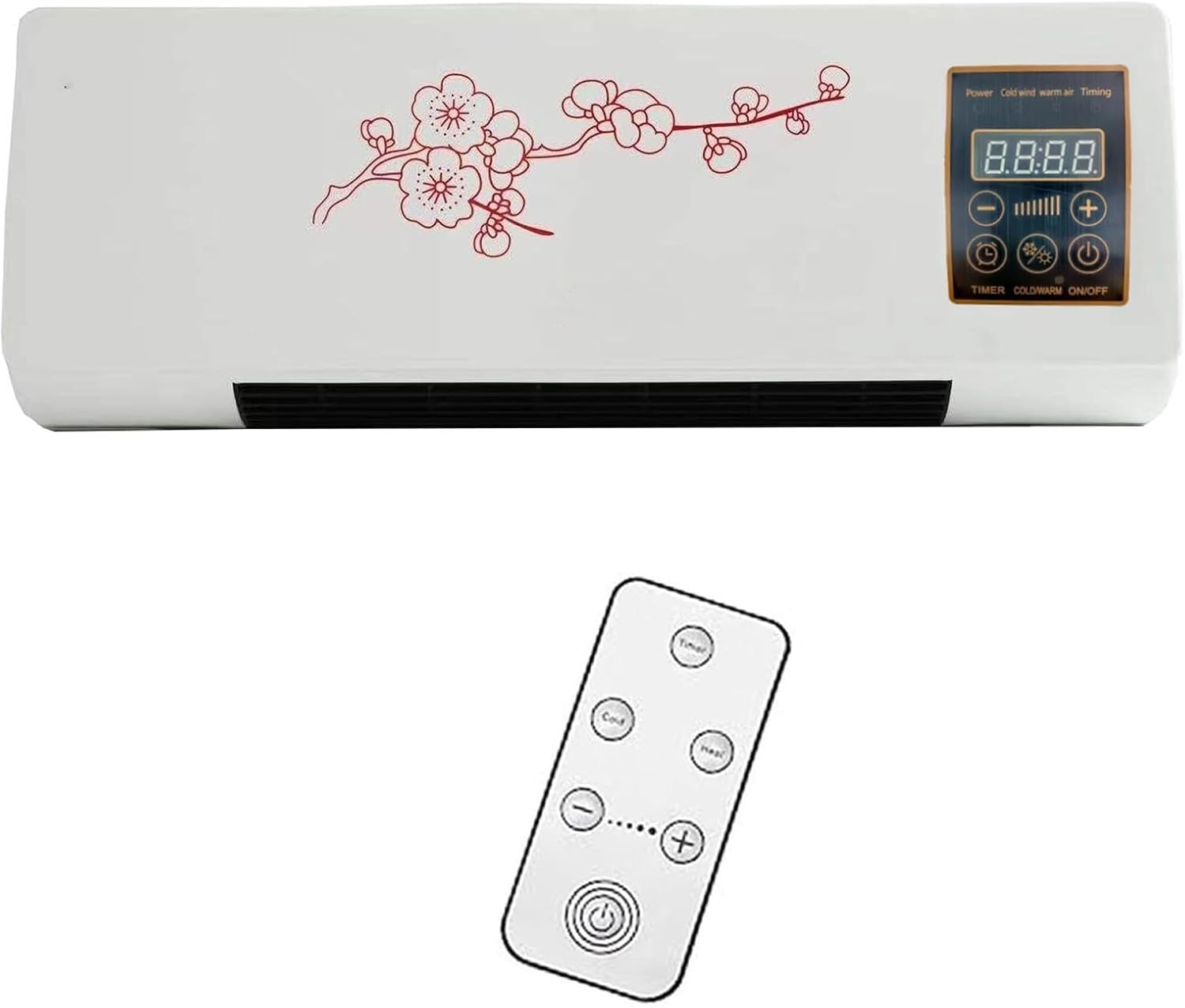 2 In 1 Mini Wall Mounted Air Curtain Fan - 2024 Split AC/Heating System - Wall Mounted Mobile Air Conditioner