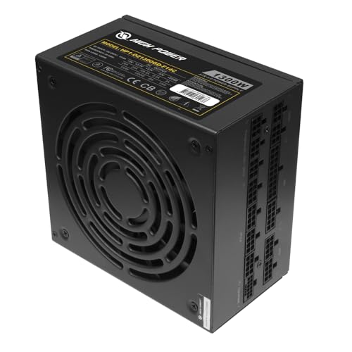 PC Computer Power Supply Modular 1000W 80 Plus Gold Certified ATX 3.0 & PCIE-5.0 Compliant, High-Performance, Efficiency, and Reliability. Active PFC