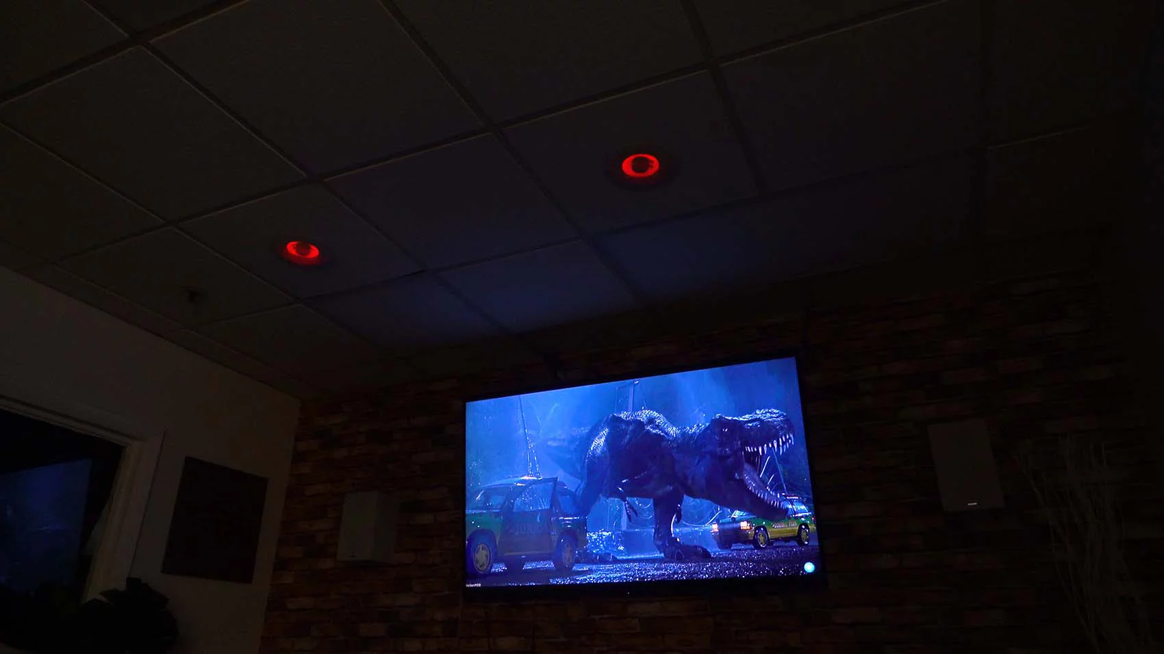 Rockville 1000w Home Theater Bluetooth Receiver+(4) In-Ceiling 6.5" LED Speakers
