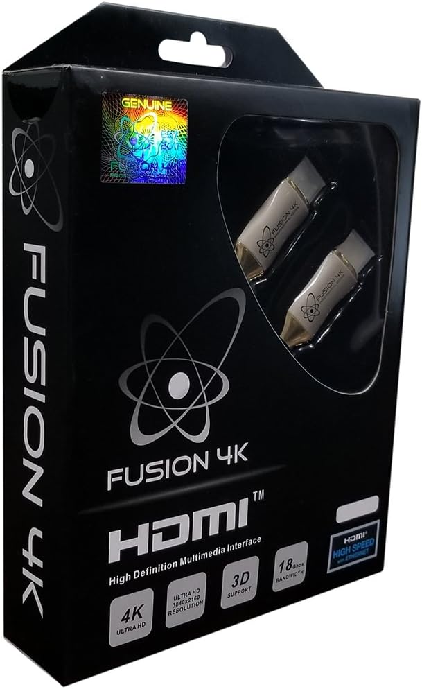 Fusion4K High Speed 4K HDMI Cable (4K @ 60Hz) - Professional Series (20 Feet)